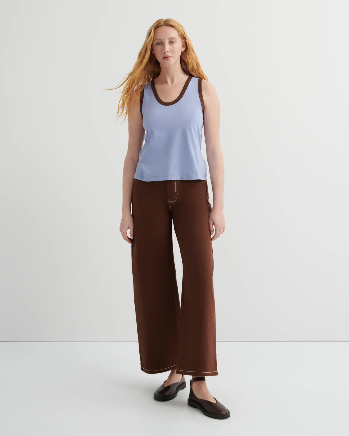 Kowtow Variation Singlet — Periwinkle