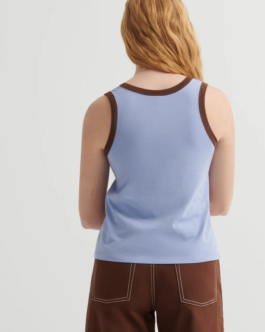 Kowtow Variation Singlet — Periwinkle