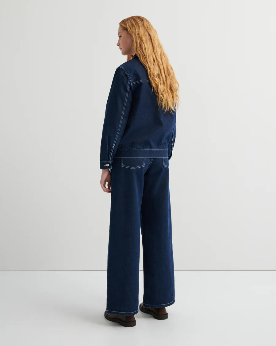Kowtow Worker Jacket — Indigo Denim