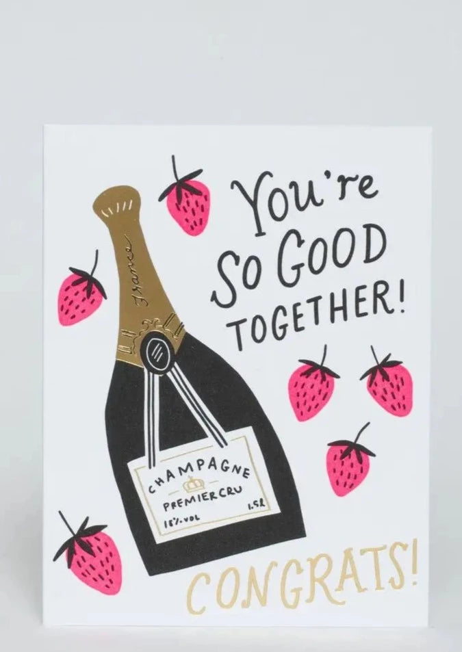 Strawberries and Champagne // Card
