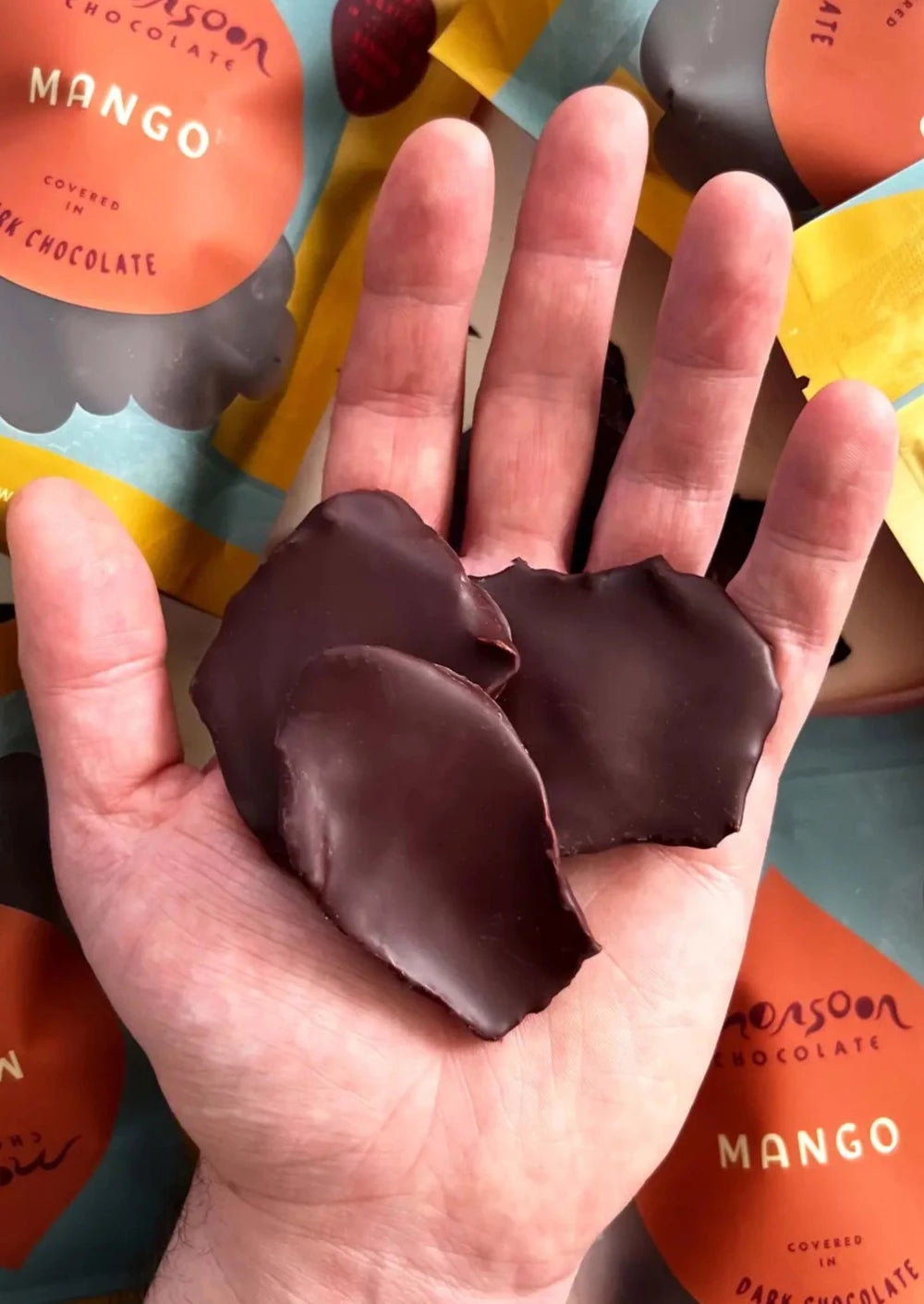 Mangos Covered in Dark Chocolate