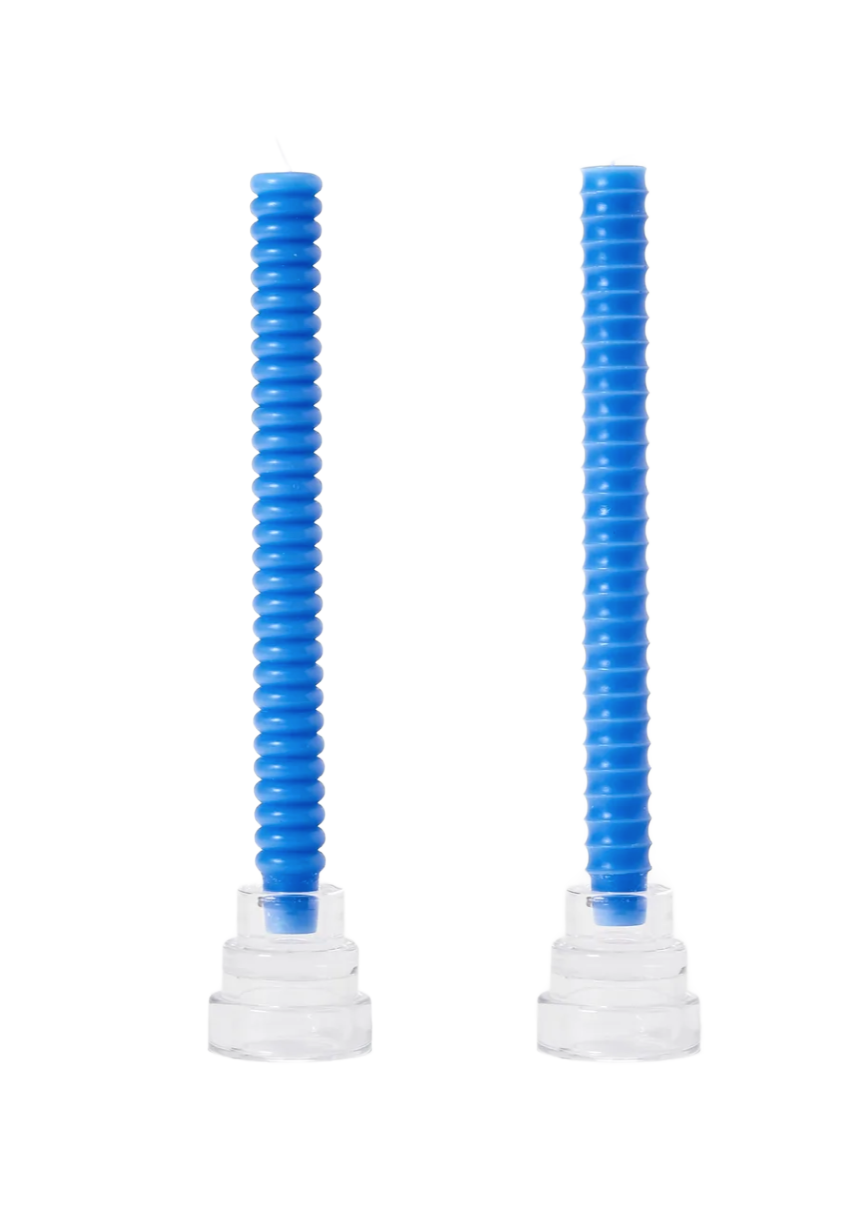 Taper Candles // Set of 2 // Blue